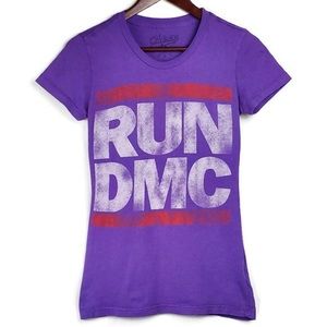 CHASER RUN DMC  T-shirt Top Purple XL 100% Cotton